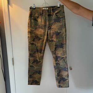 Madewell Crop Camo Jeans